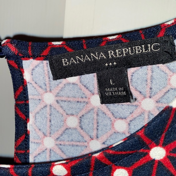 Banana Republic Dress Size L Large sheath dress sleeveless preowned - Picture 4 of 6